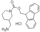 structure of CAS# 669713-56-8, 3-(氨基甲基)-1-哌啶甲酸 9H-芴-9-基甲酯盐酸盐