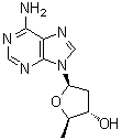 structure of CAS# 6698-26-6, 2',5'-Dideoxyadenosine