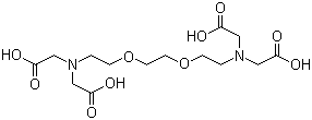 structure of CAS# 67-42-5, Ethylenebis(oxyethylenenitrilo)tetraacetic acid