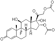 structure of CAS# 67-78-7, 曲安西龙双醋酸酯