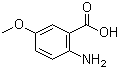 structure of CAS# 6705-03-9, 2-Amino-5-methoxybenzoic acid