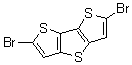 structure of CAS# 67061-69-2, 2,6-二溴二噻吩并[3,2-b:2',3'-d]噻吩
