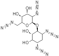CAS # 671809-10-2, 1,3-Diazido-1,2,3-trideoxy-4-O-(2,6-diazido-2,6-dideoxy-alpha-D-glucopyranosyl)-D-myo-inositol