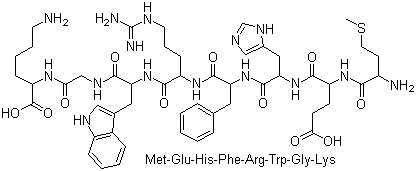 CAS 登录号：67224-41-3, 蛋氨酰-谷氨酰-组氨酰-苯丙氨酰-精氨酰-色氨酰-甘氨酰-赖氨酸