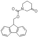 structure of CAS# 672310-11-1, 3-氧代-1-哌啶羧酸芴甲基酯