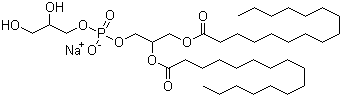 structure of CAS# 67232-81-9, Dipalmitoyl phosphatidylglycerole sodium salt