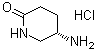 structure of CAS# 672883-95-3, (S)-5-Aminopiperidin-2-one hydrochloride