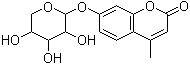 structure of CAS# 6734-33-4, 4-Methylumbelliferyl beta-D-xylopyranoside