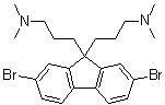 2,7-Dibromo-9,9-bis[3-(dimethylamino)propyl]fluorene molecular structure (CAS 673474-73-2)