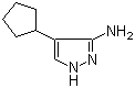 structure of CAS# 673475-75-7, 3-Amino-4-cyclopentyl-1H-pyrazole