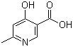 CAS # 67367-33-3, 4-Hydroxy-6-methylnicotinic acid, 4-Hydroxy-6-methyl-3-pyridinecarboxylic acid
