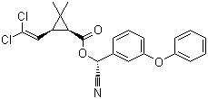 structure of CAS# 67375-30-8, alpha-氯氰菊酯