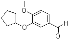 structure of CAS# 67387-76-2, 3-(环戊基氧基)-4-甲氧基苯甲醛