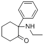 structure of CAS# 6740-82-5, 2-(Ethylamino)-2-phenylcyclohexan-1-one