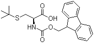 structure of CAS# 67436-13-9, Fmoc-S-叔丁基-L-半胱氨酸