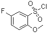 structure of CAS# 67475-56-3, 5-Fluoro-2-methoxybenzenesulfonyl chloride
