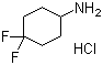 structure of CAS# 675112-70-6, 4,4-Difluorocyclohexylamine hydrochloride