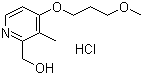 structure of CAS# 675198-19-3, [4-(3-甲氧基丙氧基)-3-甲基-2-吡啶基]甲醇盐酸盐