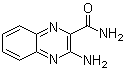 structure of CAS# 67568-30-3, 3-Amino-2-quinoxalinecarboxamide