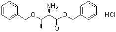structure of CAS# 67580-86-3, O-(苄基)-L-苏氨酸苄酯盐酸盐