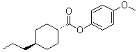 structure of CAS# 67589-38-2, 反式-4-丙基-环己烷羧酸对甲氧基苯基酯