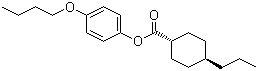 structure of CAS# 67589-41-7, 反式-4-丙基环己基甲酸 4-丁氧基苯酯