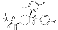 CAS 登录号：677772-84-8, N-[顺式-4-[(4-氯苯基)磺酰基]-4-(2,5-二氟苯基)环己基]-1,1,1-三氟甲烷磺酰胺