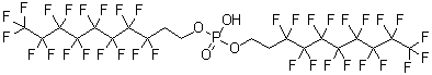 CAS # 678-41-1, Bis(3,3,4,4,5,5,6,6,7,7,8,8,9,9,10,10,10-heptadecafluorodecyl) hydrogen phosphate