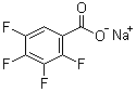 structure of CAS# 67852-79-3, Sodium 2,3,4,5-tetrafluorobenzoate