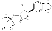 structure of CAS# 67920-48-3, [2S-(2alpha,3beta,5beta)]-2-(1,3-苯并二氧戊环-5-基)-3,5-二氢-5-甲氧基-3-甲基-5-(2-丙烯基)-6(2H)-苯并呋喃酮