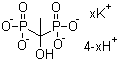 CAS # 67953-76-8, 1-Hydroxyethanediphosphonic acid potassium salt, 1-Hydroxyethane-1,1-diphosphonic acid potassium salt