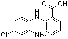 structure of CAS# 67990-66-3, 2-(2-Amino-4-chloroanilino)benzoic acid