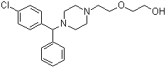 structure of CAS# 68-88-2, Hydroxyzine