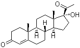 structure of CAS# 68-96-2, 羟孕酮