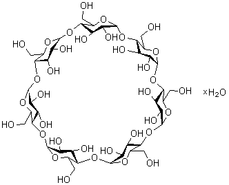 structure of CAS# 68168-23-0, beta-环糊精水合物