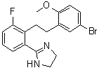 CAS # 681847-92-7, 2-[2-[2-(5-Bromo-2-methoxyphenyl)ethyl]-3-fluorophenyl]-4,5-dihydro-1H-imidazole