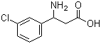 structure of CAS# 68208-21-9, 3-Amino-3-(3'-chlorophenyl)propanoic acid