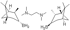 structure of CAS# 68297-74-5, (S)-异松蒎基硼烷四甲基乙二胺络合物