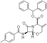 CAS # 68313-81-5, (2R,6R,7R)-3-Methylene-7-[(4-methylbenzoyl)amino]-8-oxo-5-oxa-1-azabicyclo[4.2.0]octane-2-carboxylic acid diphenylmethyl ester