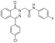 structure of CAS# 684234-60-4, 2-(4-(4-氯苯基)-1-氧代酞嗪-2(1H)-基)-N-(4-氟苯基)乙酰胺
