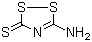 structure of CAS# 6846-35-1, 3-氨基-1,2,4-二噻唑-5-硫酮