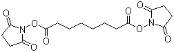 Disuccinimidyl suberate molecular structure (CAS 68528-80-3)