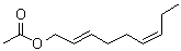 (2E,6Z)-2,6-Nonadien-1-ol 1-acetate molecular structure (CAS 68555-65-7)