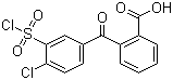 CAS # 68592-12-1, 2-[4-Chloro-3-(chlorosulfonyl)benzoyl]benzoic acid, 5-(2-Carboxybenzoyl)-2-chlorobenzenesulfonyl chloride