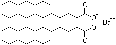 structure of CAS# 6865-35-6, Barium stearate