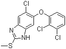 structure of CAS# 68786-66-3, Triclabendazole