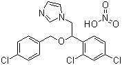 structure of CAS# 68797-31-9, Econazole nitrate