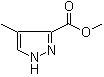 structure of CAS# 68809-58-5, Methyl 4-methylpyrazole-3-carboxylate