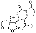 structure of CAS# 6885-57-0, 黄曲毒素 M2