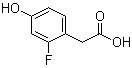 structure of CAS# 68886-07-7, 2-氟-4-羟基苯乙酸